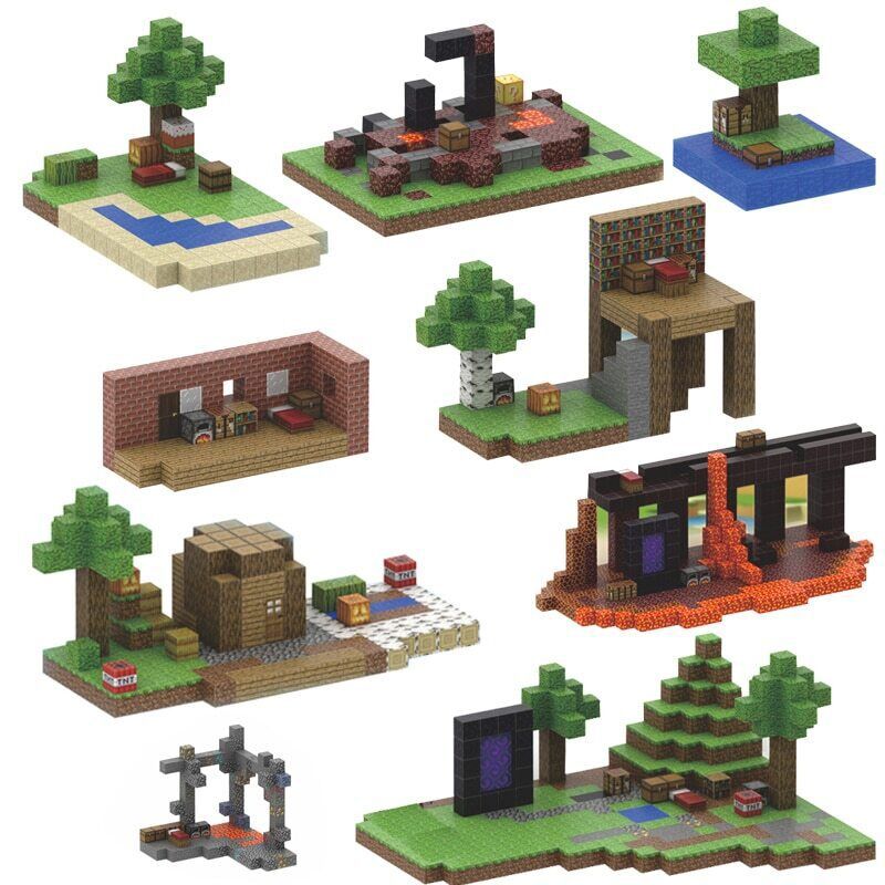MagBlocks - Random Blocks Set 100pcs Magnetic Building Blocks - MagBlocks