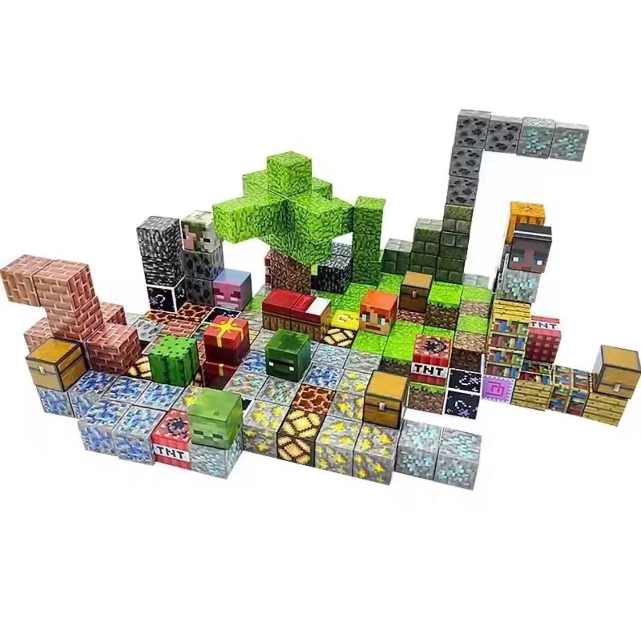 MagBlocks - Random Blocks Set 100pcs Magnetic Building Blocks - MagBlocks